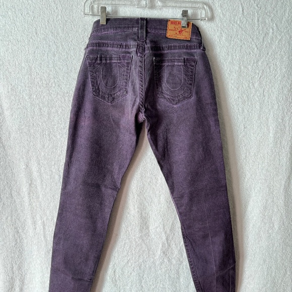 Plum True Religion Casey Stretch Jean Sz 27 - Like New! - Picture 3 of 4